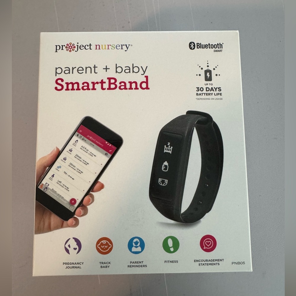 Project Nursery parent and smart babyband